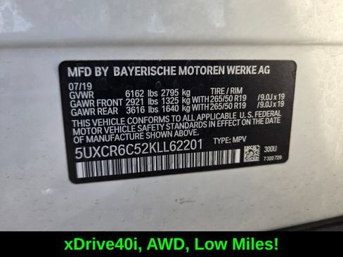 Used 2019 BMW X5 xDrive40i w/ Convenience Package AWD/4WD image 19