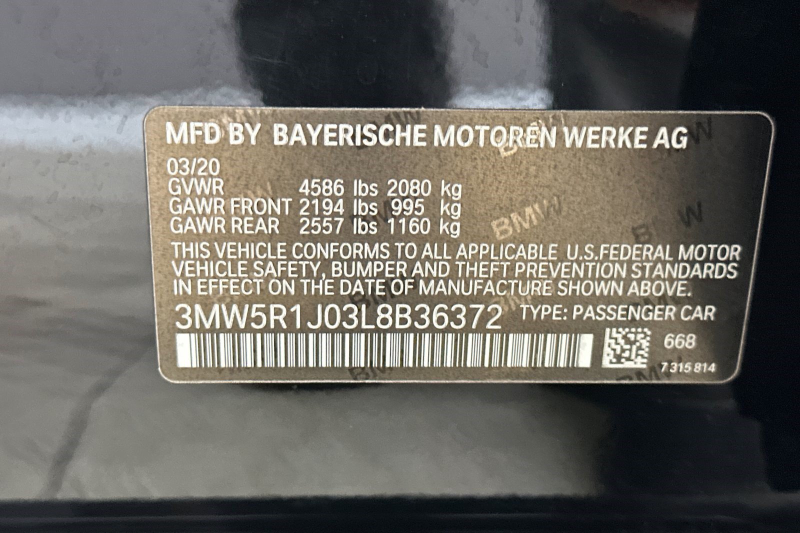 Used 2020 BMW 330i Sedan w/ Driving Assistance Package RWD image 26