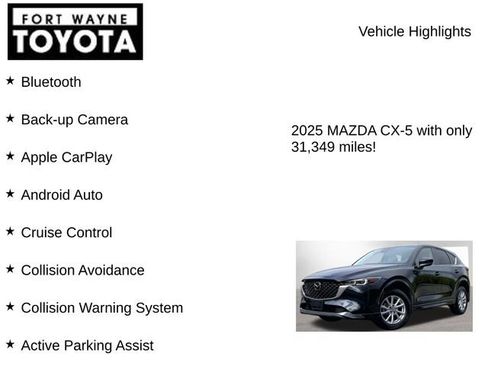 Used 2025 MAZDA CX-5 AWD 2.5 S w/ Preferred Package image 7
