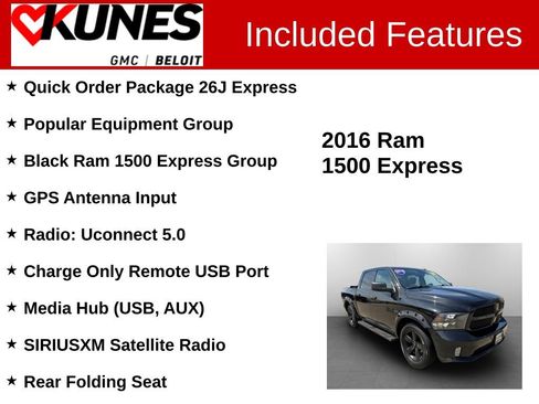 Used 2016 RAM 1500 Express w/ Black Ram 1500 Express Group AWD/4WD image 2