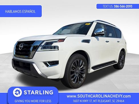 Used 2024 Nissan Armada Platinum w/ Captain's Chairs Package RWD image 1