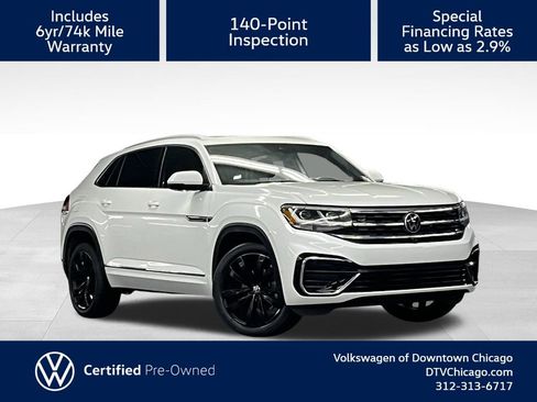Certified 2022 Volkswagen Atlas Cross Sport SEL Premium R-Line w/ Cross Sport MDO Package AWD/4WD image 1