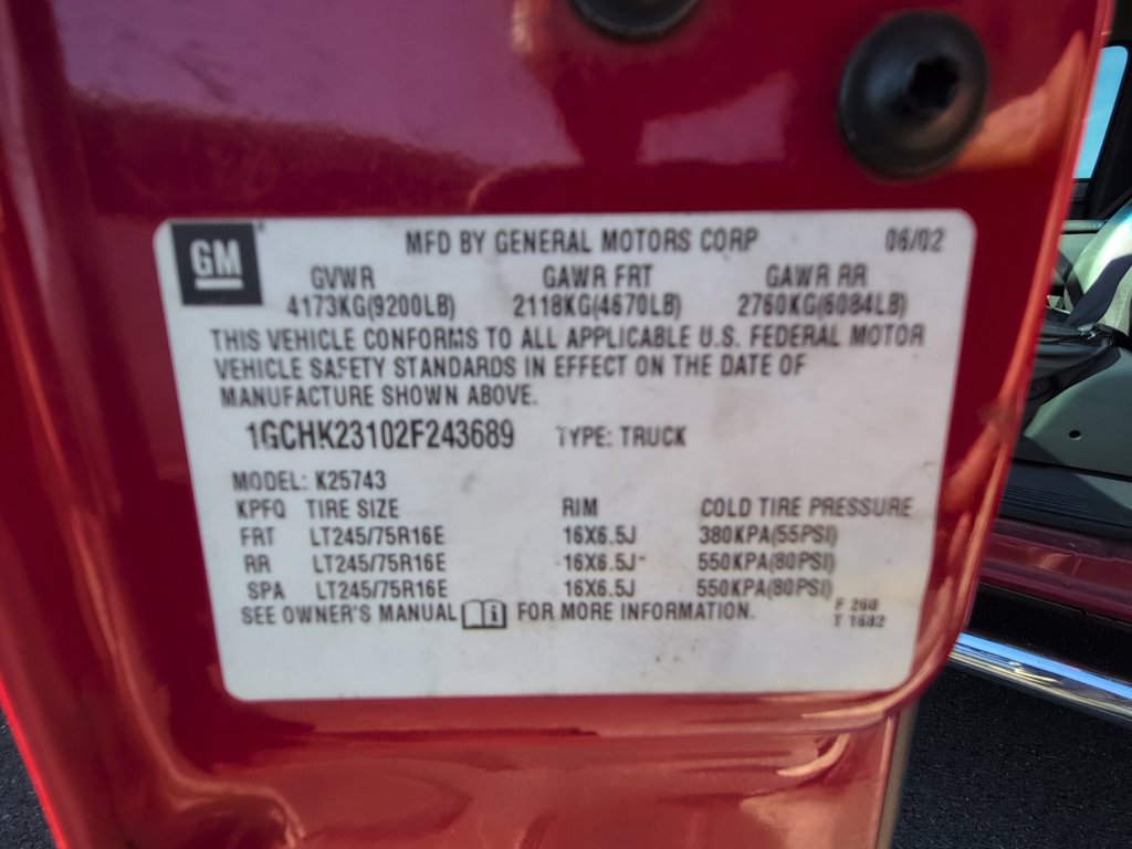 Used 2002 Chevrolet Silverado 2500 LS w/ Electrical Convenience Pkg AWD/4WD image 12