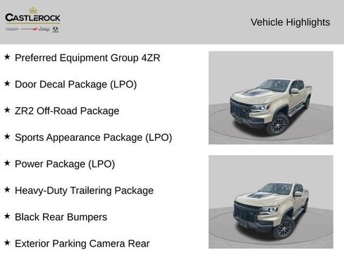 Used 2022 Chevrolet Colorado ZR2 w/ LPO, Power Package AWD/4WD image 2