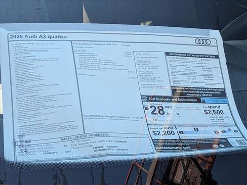 New 2026 Audi A3 2.0T Premium image 18