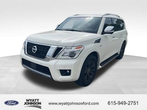 Used 2019 Nissan Armada Platinum w/ Interior Lighting Package RWD image 1