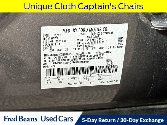 Used 2022 Ford Explorer XLT AWD/4WD image 38