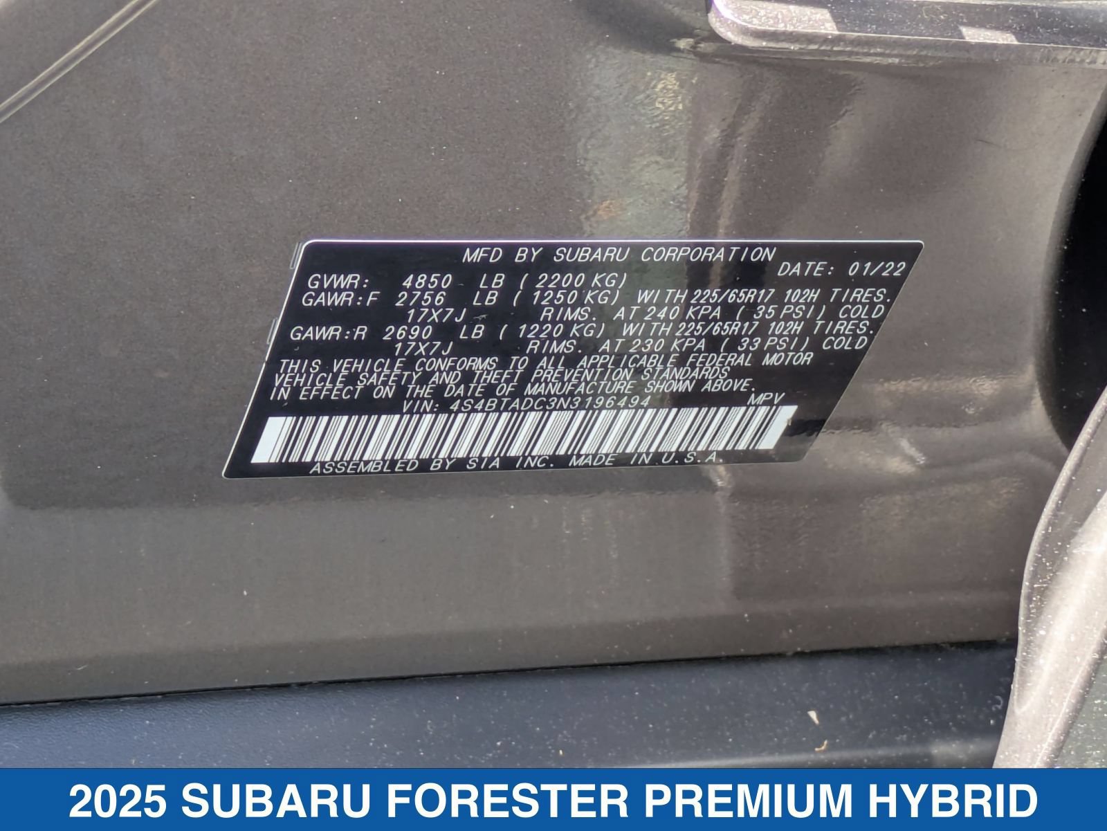 Certified 2025 Subaru Forester Premium AWD/4WD image 31