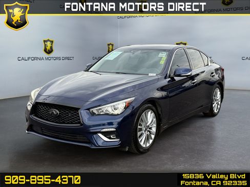 Used 2021 INFINITI Q50 Luxe w/ Cargo Package RWD image 1
