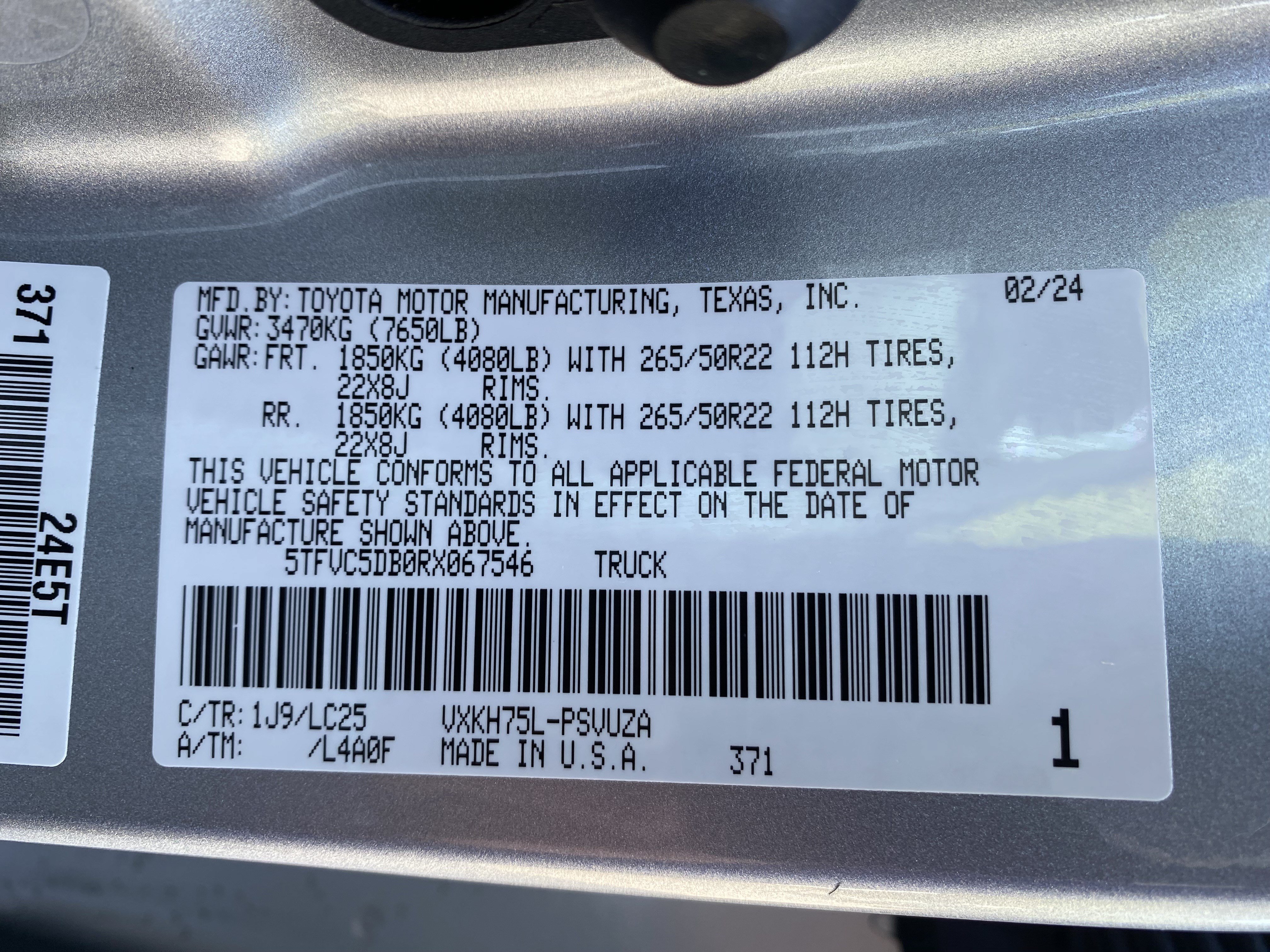 Used 2024 Toyota Tundra Capstone AWD/4WD image 41