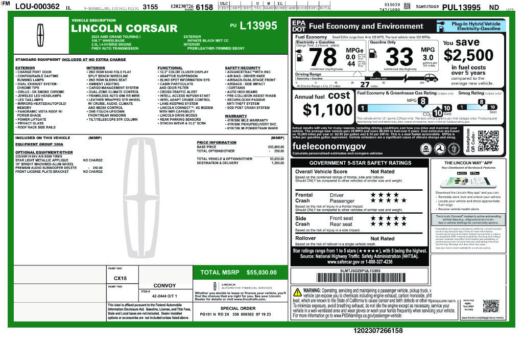 Used 2023 Lincoln Corsair Grand Touring AWD/4WD image 34