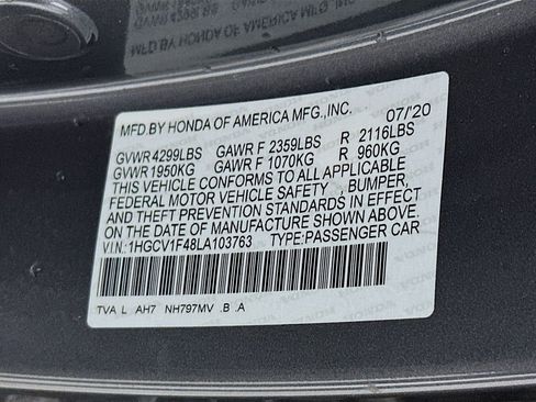 Used 2020 Honda Accord EX image 27