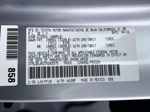 New 2026 Toyota Tacoma SR5 AWD/4WD image 21