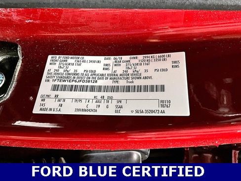 Certified 2018 Ford F150 XLT w/ Equipment Group 302A Luxury image 18