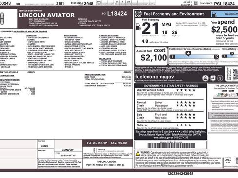 Used 2023 Lincoln Aviator 2WD image 2