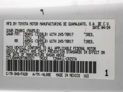 Used 2024 Toyota Tacoma SR RWD image 43