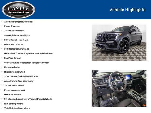Used 2023 Ford Explorer ST-Line w/ Class IV Trailer Tow Package AWD/4WD image 8