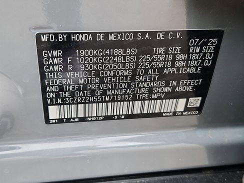 Certified 2026 Honda HR-V Sport image 19