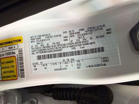 Used 2025 Ford Ranger Lariat w/ Advanced Towing Package image 57