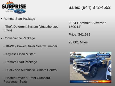 Used 2024 Chevrolet Silverado 1500 LT w/ Z71 Off-Road Package AWD/4WD image 17