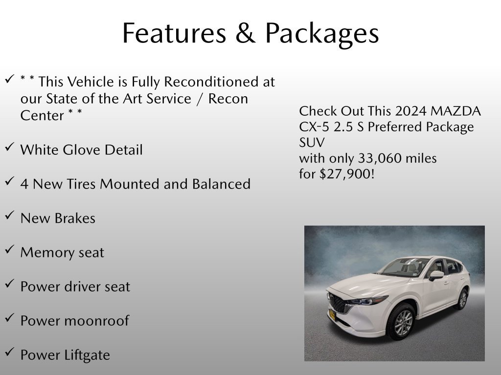 Used 2024 MAZDA CX-5 AWD 2.5 S w/ Preferred Package image 4