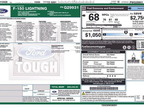 Certified 2023 Ford F150 Lightning XLT AWD/4WD image 36