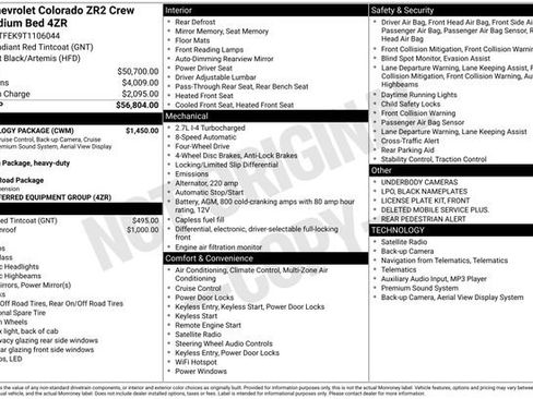 New 2026 Chevrolet Colorado ZR2 w/ Technology Package image 6