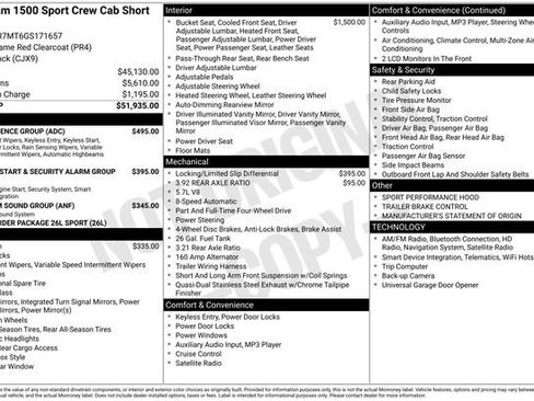Used 2016 RAM 1500 Sport w/ Convenience Group image 11