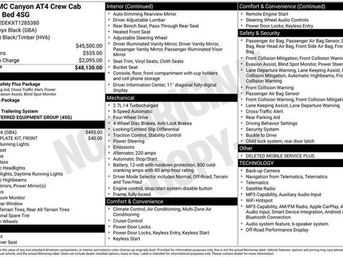New 2026 GMC Canyon AT4 AWD/4WD image 56