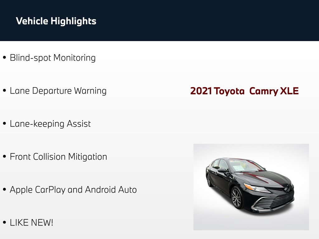 Used 2021 Toyota Camry XLE FWD image 54
