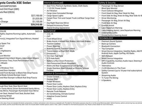 Used 2024 Toyota Corolla XSE image 16