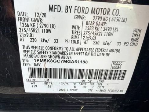Used 2021 Ford Explorer ST w/ Equipment Group 401A AWD/4WD image 1