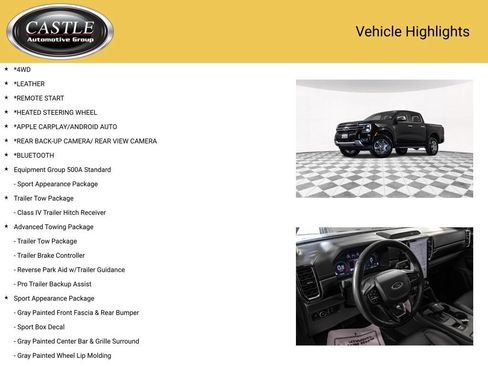 Used 2024 Ford Ranger Lariat w/ Advanced Towing Package AWD/4WD image 3