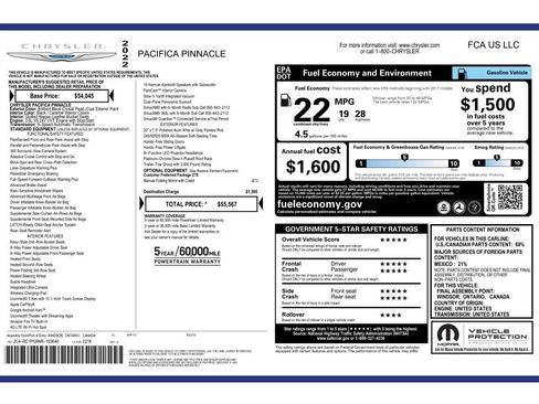 Used 2022 Chrysler Pacifica Pinnacle image 9