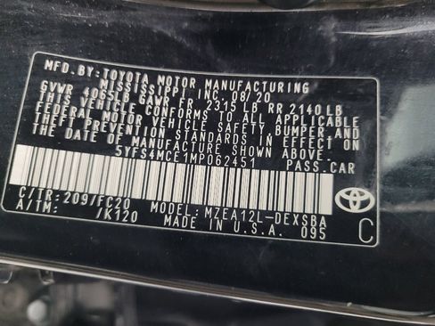Used 2021 Toyota Corolla SE FWD image 33