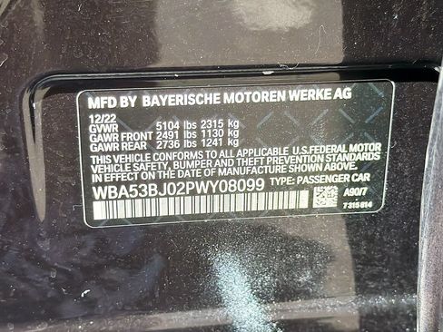 Used 2023 BMW 540i w/ Premium Package RWD image 45