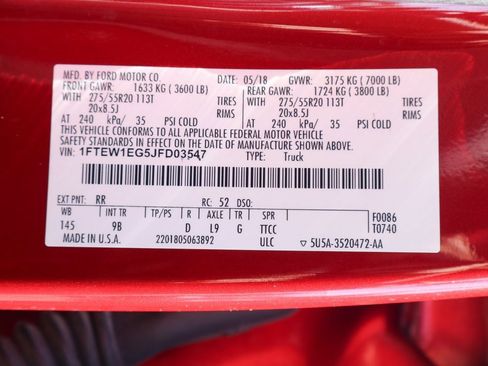 Used 2018 Ford F150 Platinum w/ Equipment Group 701A Luxury image 60