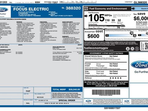 Used 2016 Ford Focus Electric Hatchback image 27