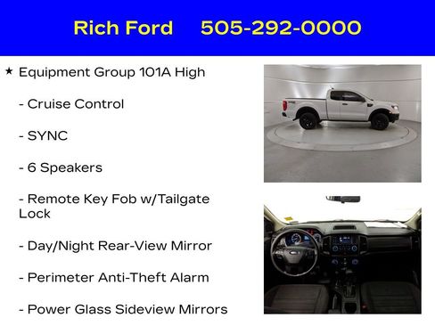 Certified 2022 Ford Ranger XL w/ Equipment Group 101A High image 11