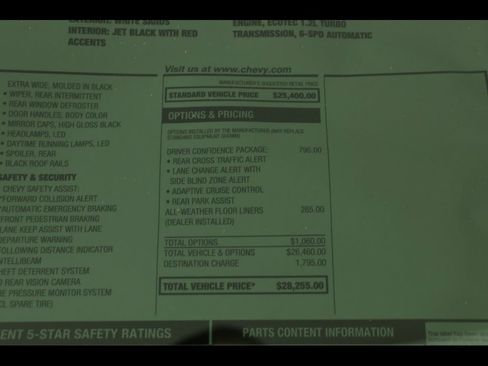 New 2026 Chevrolet Trax RS w/ Driver Confidence Package FWD image 21