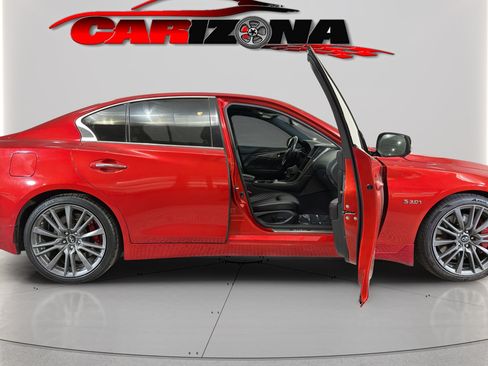 Used 2019 INFINITI Q50 Red Sport 400 w/ Sensory Package RWD image 14