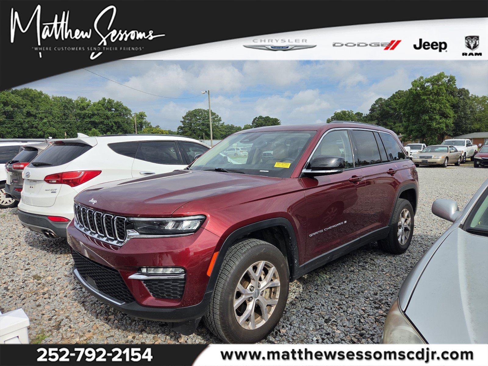 Used 2022 Jeep Grand Cherokee Limited w/ Trailer Tow Prep Group (B) RWD image 1