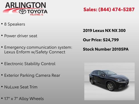 Used 2019 Lexus NX 300 AWD image 2