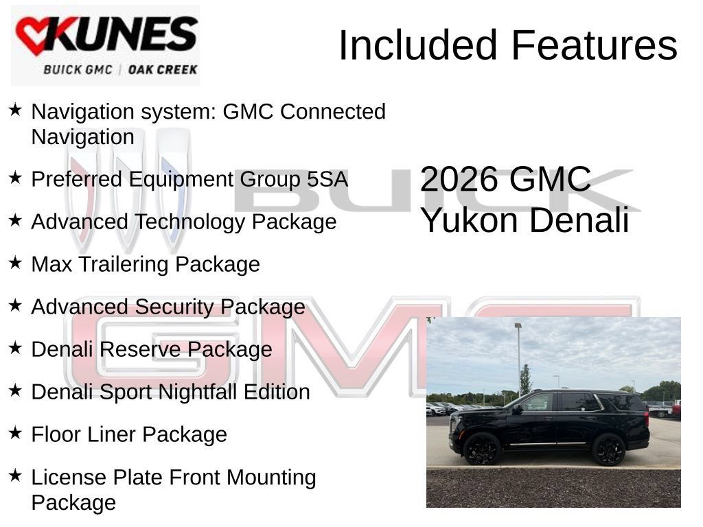 New 2026 GMC Yukon Denali w/ Denali Reserve Package AWD/4WD image 2