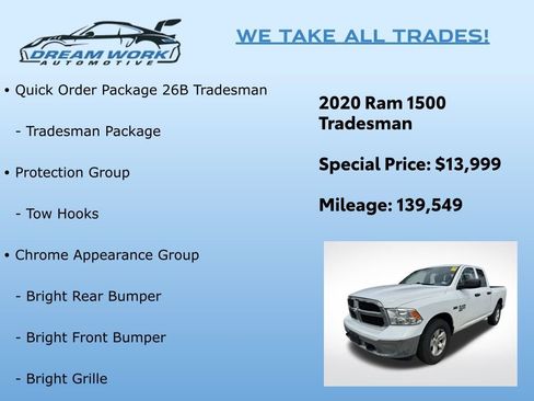 Used 2020 RAM 1500 Tradesman w/ Popular Equipment Group image 2