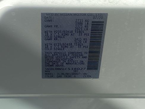 Certified 2020 INFINITI QX60 Luxe FWD image 12