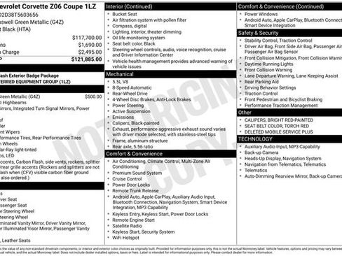 Used 2026 Chevrolet Corvette Z06 RWD image 31