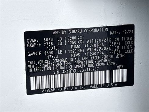 Certified 2025 Subaru Outback Wilderness image 32