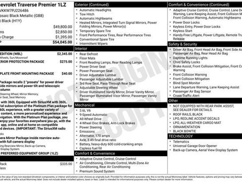 Used 2023 Chevrolet Traverse Premier w/ Redline Edition AWD/4WD image 13
