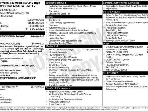 Used 2025 Chevrolet Silverado 2500 High Country w/ High Country Premium Package image 11